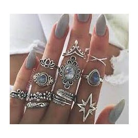 Silver Ring Set
