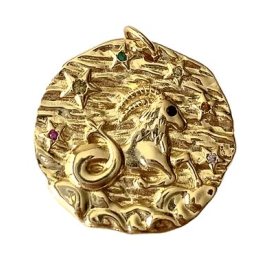 Zodian Coin Pendant
