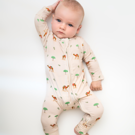 Camel Zippered Sleepsuit