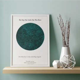 Emerald Green Star Map 