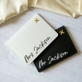 Personalised Mr & Mrs Passport Cover