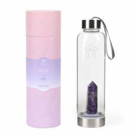 Calm Amethyst Crystal Water Bottle